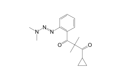 (E)-1-Cyclopropyl-3-[2-(3,3-dimethyltriaz-1-enyl)phenyl]-2,2-dimethylpropane-1,3-dione