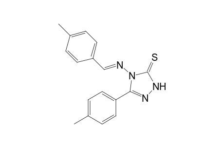 4-(4-Methyl-benzylideneamino)-5-(4-methylphenyl)-2H-1,2,4-triazole-3(4H)-thione