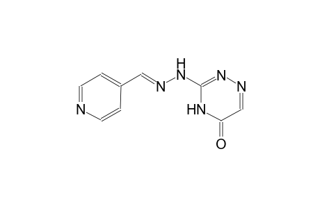 4-pyridinecarboxaldehyde, (4,5-dihydro-5-oxo-1,2,4-triazin-3-yl)hydrazone