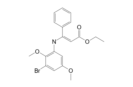 ETHYL-3-(3-BROMO-2,5-DIMETHOXYPHENYLAMINO)-3-PHENYL-2-PROPEONATE
