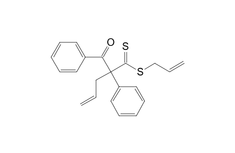 2-Benzoyl-2-phenyl-4-pentenedithioic acid prop-2-enyl ester