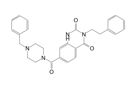 7-[(4-benzyl-1-piperazinyl)carbonyl]-3-(2-phenylethyl)-2,4(1H,3H)-quinazolinedione
