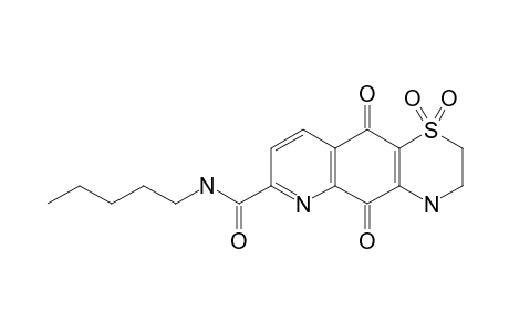 N-N-PENTYL-5,10-DIOXO-3,4,5,10-TETRAHYDRO-2H-[1,4]-THIAZINO-[2,3-G]-QUINOLINE-7-CARBOXAMIDE-1,1-DIOXIDE