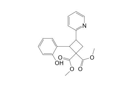 1,1-Cyclobutanedicarboxylic acid, 2-(2-hydroxyphenyl)-3-(2-pyridinyl)-, dimethyl ester