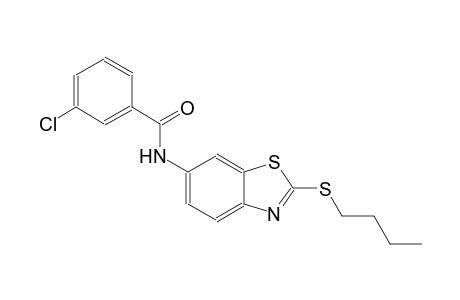 N-[2-(butylsulfanyl)-1,3-benzothiazol-6-yl]-3-chlorobenzamide
