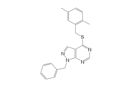 1-benzyl-4-[(2,5-dimethylbenzyl)sulfanyl]-1H-pyrazolo[3,4-d]pyrimidine