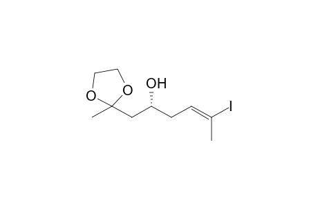 2-[2'-(p-Hydroxy)-5'-iodo-4'-hexenyl]-2-methyl-1,3-dioxolane