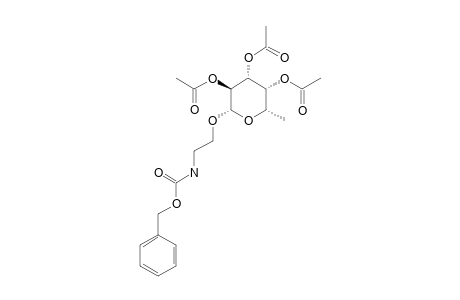 2-(BENZYLOXYCARBONYL)-AMINOETHYL-2,3,4-TRI-O-ACETYL-BETA-L-FUCOPYRANOSIDE
