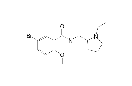 5-bromo-N-[(1-ethylpyrrolidin-2-yl)methyl]-2-methoxybenzamide