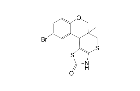 (5aS)-10-bromo-5a-methyl-3,5a,6,11b-tetrahydro-2H,5H-chromeno[4',3':4,5]thiino[2,3-d][1,3]thiazol-2-one