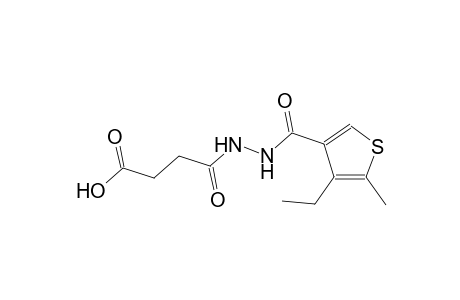 4-{2-[(4-ethyl-5-methyl-3-thienyl)carbonyl]hydrazino}-4-oxobutanoic acid