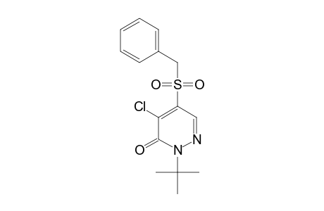 3(2H)-Pyridazinone, 4-chloro-2-(1,1-dimethylethyl)-5-[(phenylmethyl)sulfonyl]-