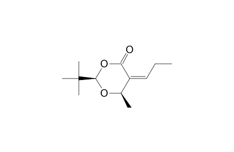 (Z,2R,6R)-2-TERT.-BUTYL-6-METHYL-5-PROPYLIDEN-1,3-DIOXAN-4-ONE