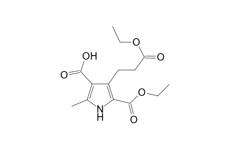 5-(Ethoxycarbonyl)-4-(3-ethoxy-3-oxopropyl)-2-methyl-1H-pyrrole-3-carboxylic acid