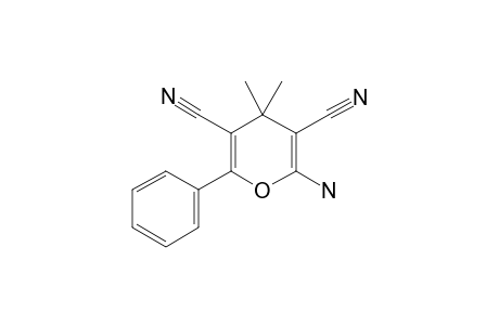 2-Amino-3,5-dicyano-4,4-dimethyl-6-phenyl-4H-pyran