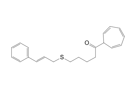 1-Pentanone, 1-(2,4,6-cycloheptatrien-1-yl)-5-[(3-phenyl-2-propenyl)thio]-