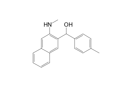 2-(Methylamino)-3-[(4-methylphenyl)hydroxymethyl]naphthalene