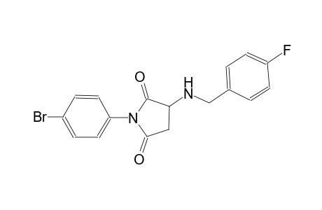 1-(4-bromophenyl)-3-[(4-fluorobenzyl)amino]-2,5-pyrrolidinedione