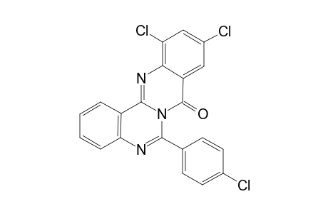 6-(p-Chlorophenyl)-10,12-dichloro-quinazolino[4,3-b]quinazolin-8-one