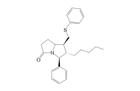 (5S*,6S*,7S*)-6-pentyl-5-phenyl-7-(phenylthiomethyl)tetrahydro-1H-pyrrolizin-3(2H)-one