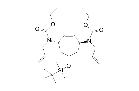 1,5-Bis[N-(ethoxycarbonyl)-N-allyl)amino-3-(tert-butyldimethylsiloxy)cyclohept-6-ene