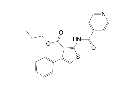 propyl 2-(isonicotinoylamino)-4-phenyl-3-thiophenecarboxylate
