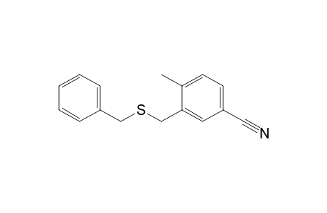 3-[(benzylthio)methyl]-4-methyl-benzonitrile