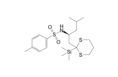 4-Methyl-N-[(2S)-4-methyl-1-(2-trimethylsilyl-1,3-dithian-2-yl)pentan-2-yl]benzenesulfonamide