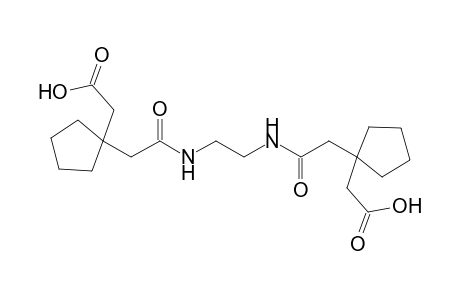 [1-(2-{[2-({[1-(carboxymethyl)cyclopentyl]acetyl}amino)ethyl]amino}-2-oxoethyl)cyclopentyl]acetic acid