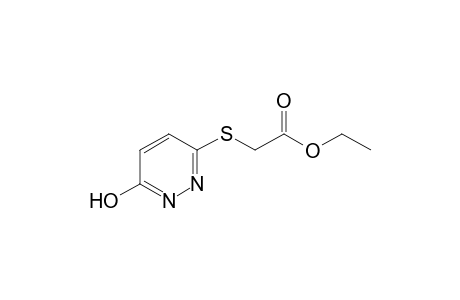 [(6-hydroxy-3-pyridazinyl)thio]acetic acid, ethyl ester