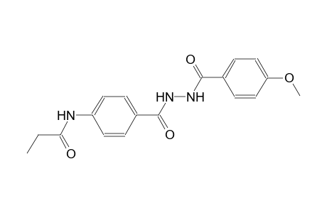 benzoic acid, 4-[(1-oxopropyl)amino]-, 2-(4-methoxybenzoyl)hydrazide