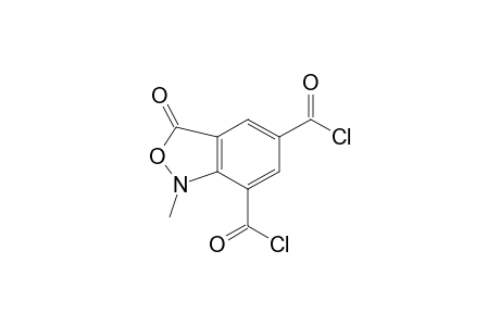 2,1-Benzisoxazole-5,7-dicarbonyl dichloride, 1,3-dihydro-1-methyl-3-oxo-