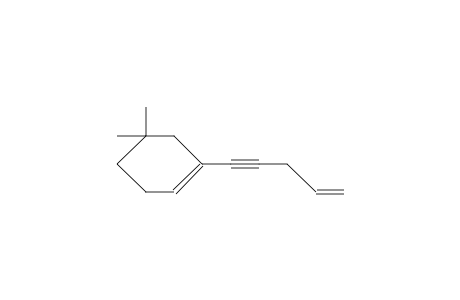 5,5-Dimethyl-1-(1-pentyn-4-en-1-yl)-1-cyclohexene