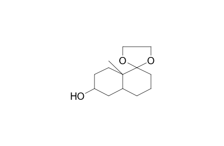 Spiro[1,3-dioxolane-2,1'(2'H)-naphthalen]-6'-ol, octahydro-8'a-methyl-, (4'a.alpha.,6'.beta.,8'a.beta.)-(-)-