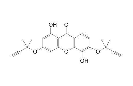 1,5-Dihydroxy-3,6-bis(2-methylbut-3-yn-2-yloxy)-9H-xanthen-9-one