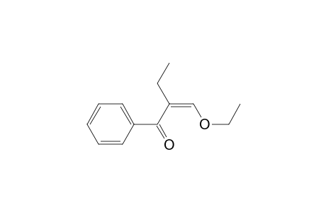 (2Z)-2-(ethoxymethylene)-1-phenyl-butan-1-one