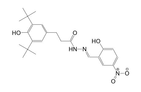 benzenepropanoic acid, 3,5-bis(1,1-dimethylethyl)-4-hydroxy-, 2-[(E)-(2-hydroxy-5-nitrophenyl)methylidene]hydrazide