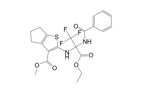 methyl 2-{[1-(benzoylamino)-1-(ethoxycarbonyl)-2,2,2-trifluoroethyl]amino}-5,6-dihydro-4H-cyclopenta[b]thiophene-3-carboxylate