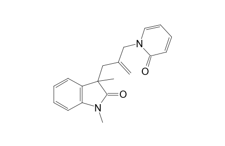 1,3-Dimethyl-3-[2-[(2-oxidanylidenepyridin-1-yl)methyl]prop-2-enyl]indol-2-one
