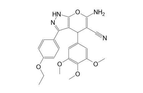 6-amino-3-(4-ethoxyphenyl)-4-(3,4,5-trimethoxyphenyl)-1,4-dihydropyrano[2,3-c]pyrazole-5-carbonitrile