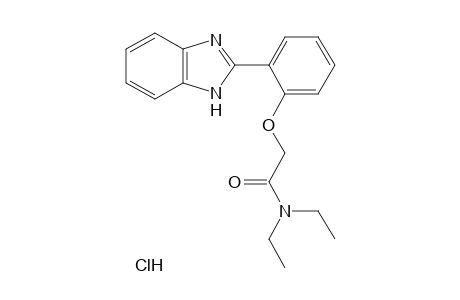 2-[o-(2-BENZIMIDAZOLYL)PHENOXY]-N,N-DIETHYLACETAMIDE, HYDROCHLORIDE