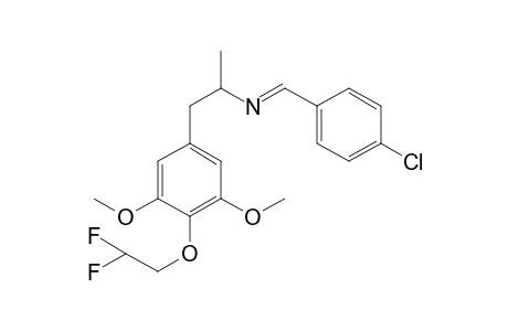 1-(4-Chlorophenyl)-N-(1-[4-(2,2-difluoroethoxy)-3,5-dimethoxyphenyl]propan-2-yl)methanimine