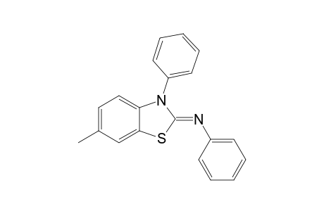 6-METHYL-3-PHENYL-2-PHENYLIMINOBENZOTHIAZOLINE