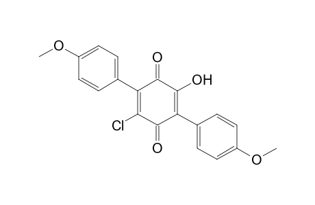 2-Chloro-5-hydroxy-3,6-bis(4'-methoxyphenyl)-1,4-benzoquinone