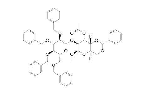 METHYL-3-O-ACETYL-4,6-O-BENZYLIDENE-2-O-(2,3,4,6-TETRA-O-BENZYL-BETA-D-GLUCOPYRANOSYL)-BETA-D-ALTROPYRANOSE