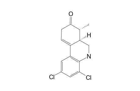 2,4-DICHLORO-7-METHYL-5,6A,7,9-TETRAHYDRO-PHENANTHRIDIN-8(6H)-ONE;MAJOR-ISOMER