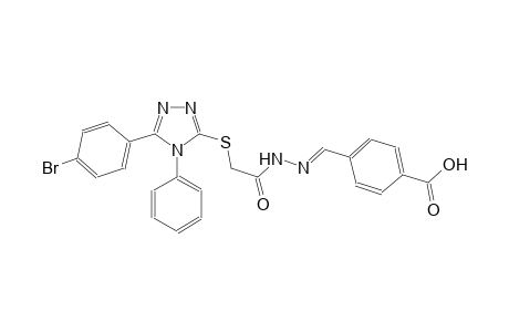 benzoic acid, 4-[(E)-[[[[5-(4-bromophenyl)-4-phenyl-4H-1,2,4-triazol-3-yl]thio]acetyl]hydrazono]methyl]-