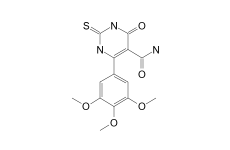 6-(3,4,5-TRIMETHOXYPHENYL)-4-OXO-2-THIOXO-1,2,3,4-TETRAHYDROPYRIMIDINE-5-CARBOXAMIDE