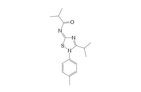 5-ISOBUTYRYLIMINO-3-ISOPROPYL-2-(PARA-TOLYL)-DELTA(3)-1,2,4-THIADIAZOLINE