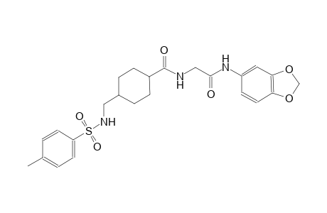 cyclohexanecarboxamide, N-[2-(1,3-benzodioxol-5-ylamino)-2-oxoethyl]-4-[[[(4-methylphenyl)sulfonyl]amino]methyl]-